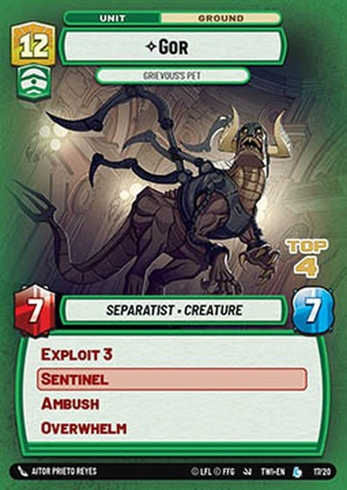 Star Wars Unlimited OTWI Gor, Grievous's Pet (V.2)