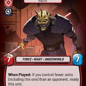 Star Wars Unlimited OTWI Savage Opress, Monster (V.1)