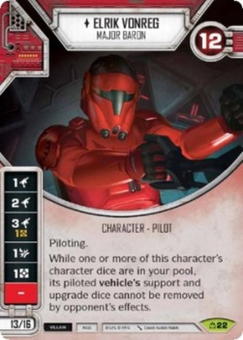 Star Wars: Destiny Elrik Vonreg - Major Baron