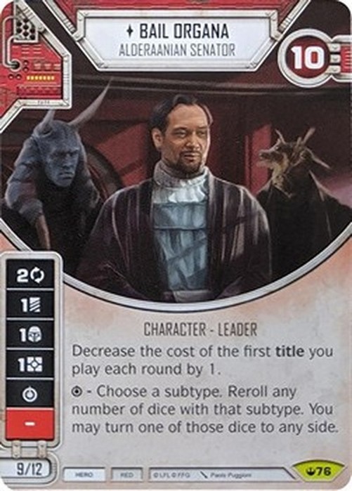 Star Wars: Destiny Bail Organa - Alderaanian Senator
