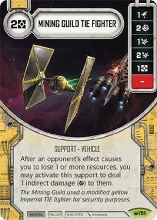 Star Wars: Destiny Mining Guild Tie Fighter