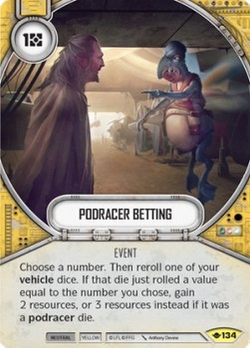 Star Wars: Destiny Podracer Betting