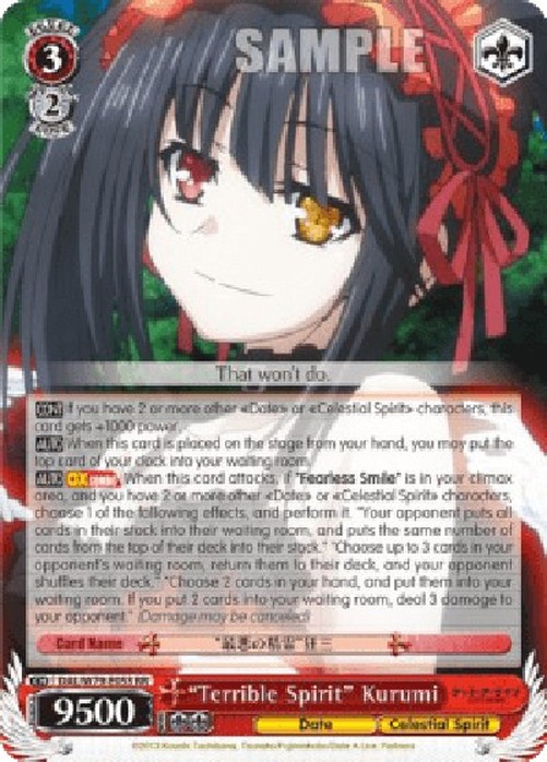 Weiß Schwarz DAL/"Terrible Spirit" Kurumi (V.1 - Double Rare)