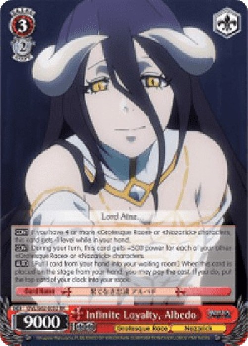 Weiß Schwarz OVL/Infinite Loyalty, Albedo (V.1 - Double Rare)