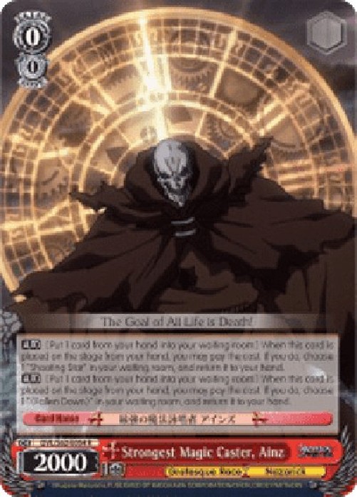 Weiß Schwarz OVL/Strongest Magic Caster, Ainz (V.1 - Rare)
