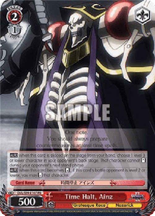 Weiß Schwarz OVL/Time Halt, Ainz (V.1 - Promo)