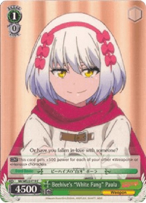 Weiß Schwarz NK/Beehive's “White Fang” Paula (V.2 - Parallel Foil)