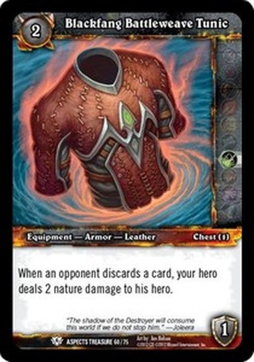 World of Warcraft TCG Blackfang Battleweave Tunic