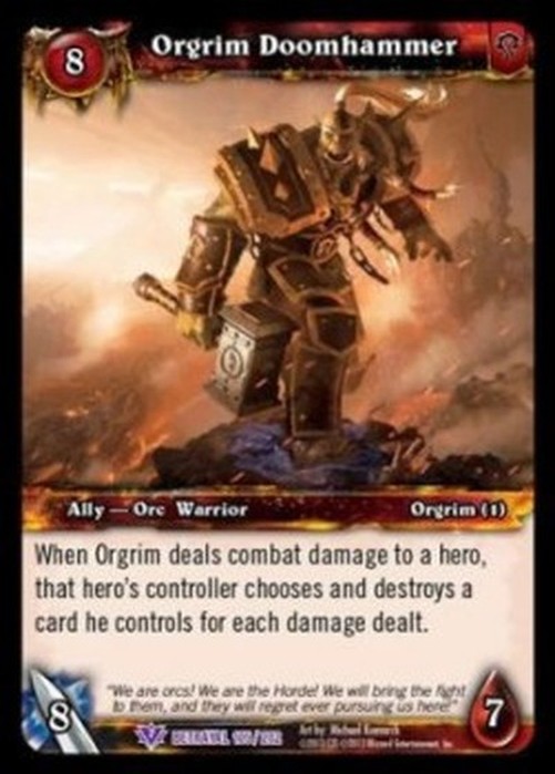 World of Warcraft TCG Orgrim Doomhammer