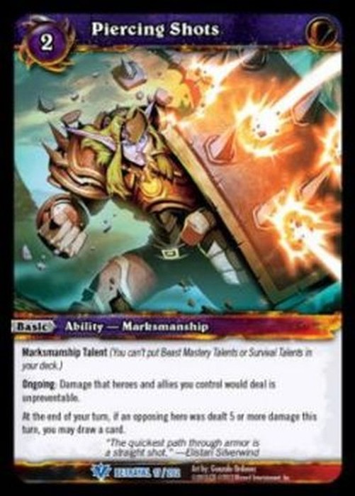 World of Warcraft TCG Piercing Shots