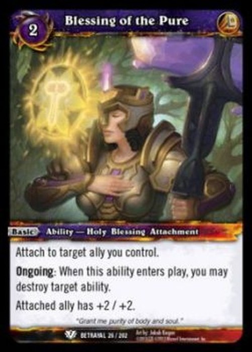 World of Warcraft TCG Blessing of the Pure