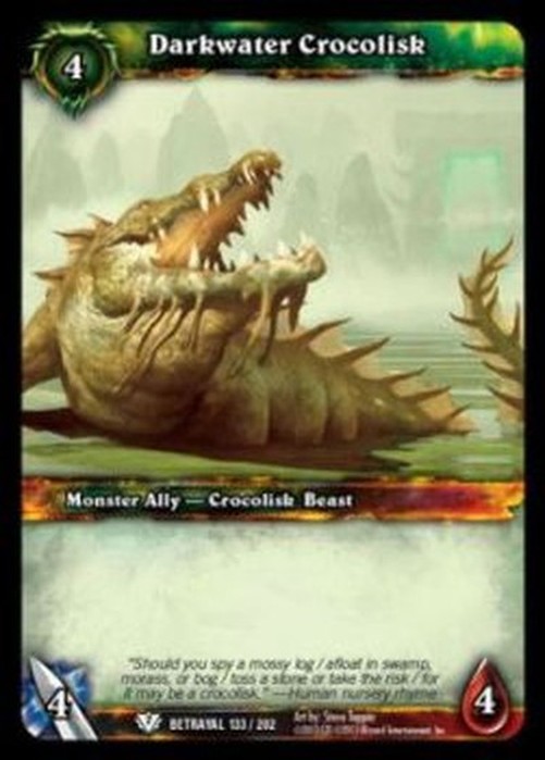 World of Warcraft TCG Darkwater Crocolisk