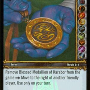 World of Warcraft TCG Blessed Medallion of Karabor