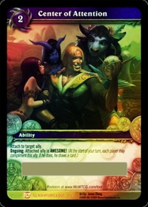 World of Warcraft TCG Center of Attention