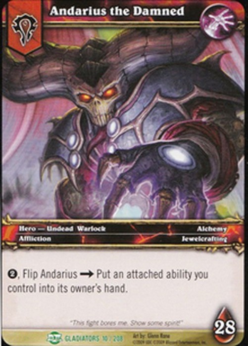 World of Warcraft TCG Andarius the Damned