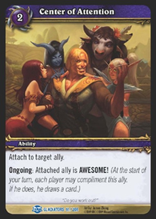 World of Warcraft TCG Center of Attention