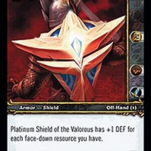 World of Warcraft TCG Platinum Shield of the Valorous