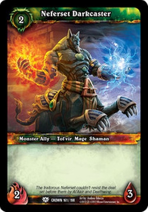 World of Warcraft TCG Neferset Darkcaster