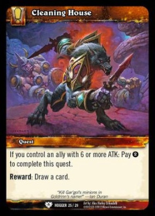 World of Warcraft TCG Cleaning House