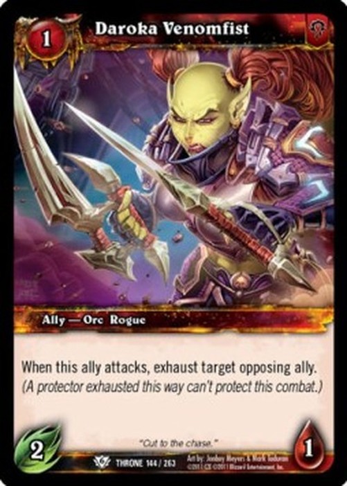 World of Warcraft TCG Daroka Venomfist