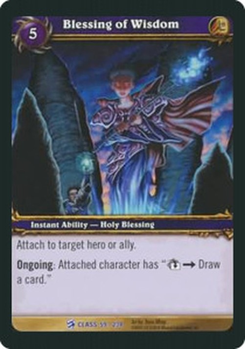 World of Warcraft TCG Blessing of Wisdom