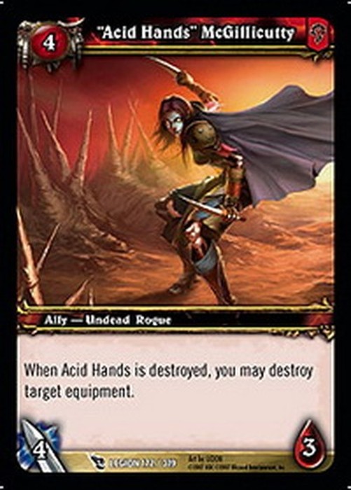 World of Warcraft TCG "Acid Hands" McGillicutty