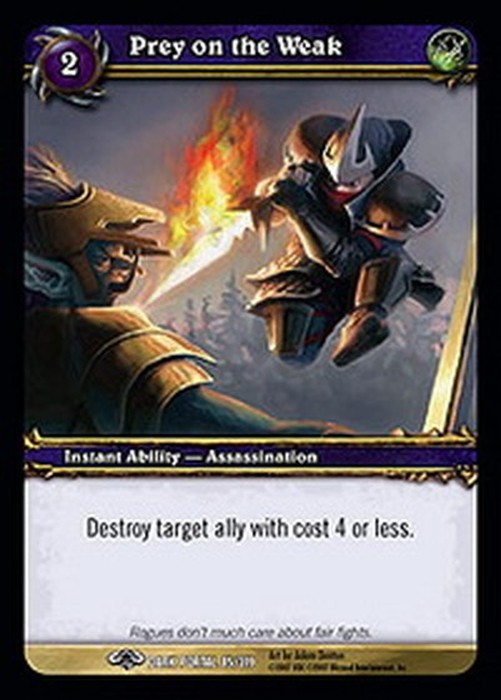 World of Warcraft TCG Prey on the Weak