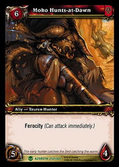 World of Warcraft TCG Moko Hunts-at-Dawn