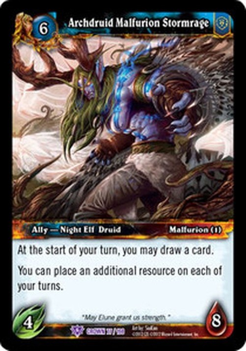 World of Warcraft TCG Archdruid Malfurion Stormrage