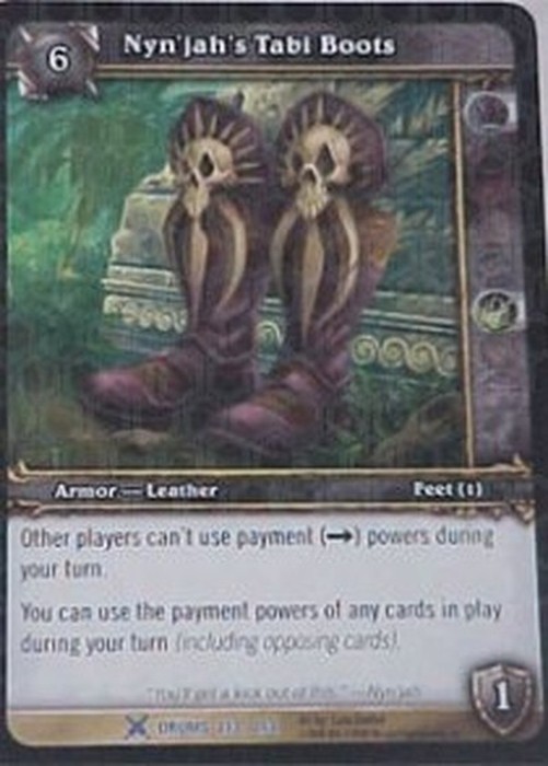 World of Warcraft TCG Nyn'jah's Tabi Boots