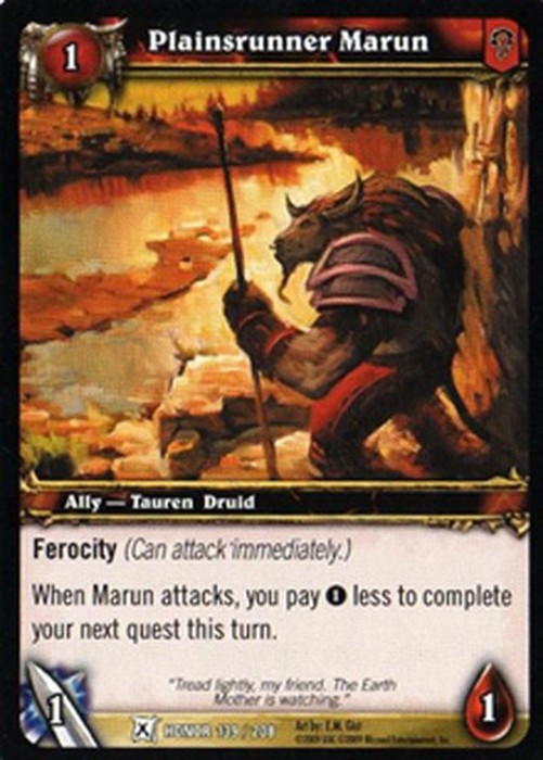 World of Warcraft TCG Plainsrunner Marun