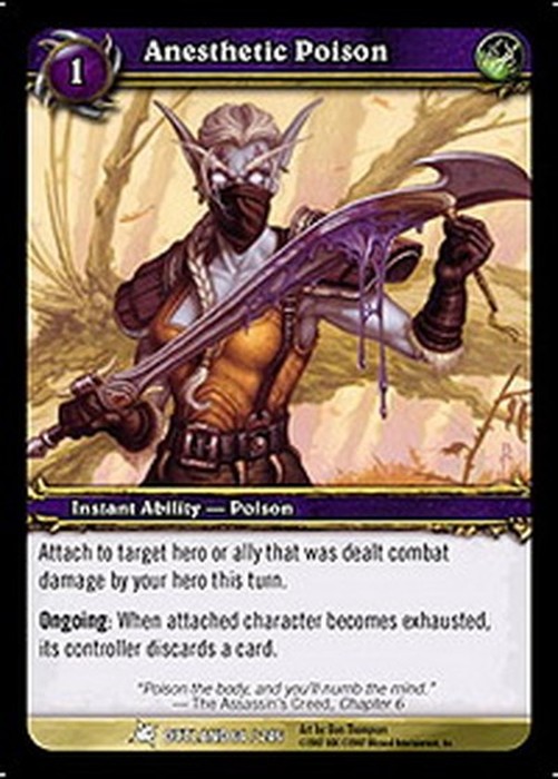 World of Warcraft TCG Anesthetic Poison