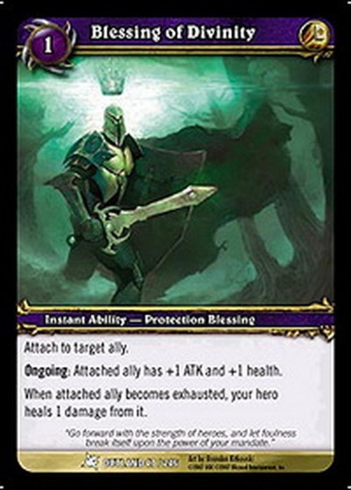 World of Warcraft TCG Blessing of Divinity