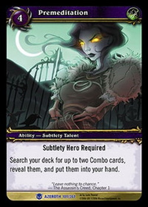 World of Warcraft TCG Premeditation