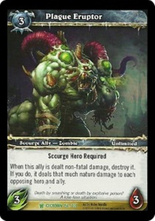 World of Warcraft TCG Plague Eruptor