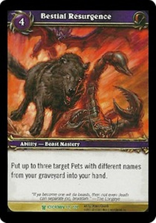World of Warcraft TCG Bestial Resurgence