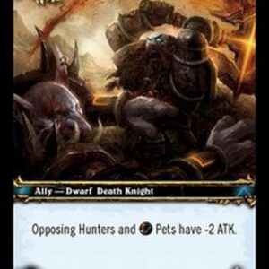 World of Warcraft TCG Justicar Nordar Stonegrave