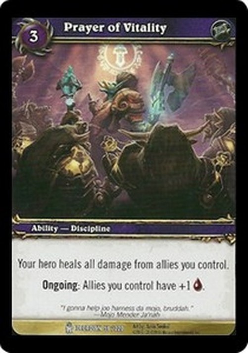 World of Warcraft TCG Prayer of Vitality