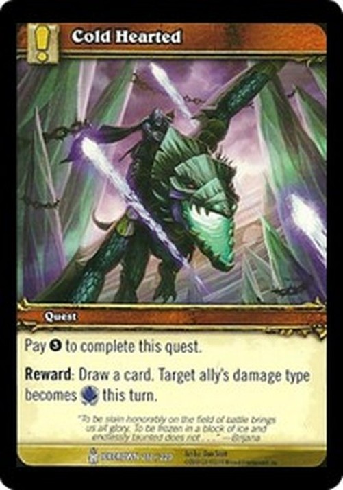 World of Warcraft TCG Cold Hearted
