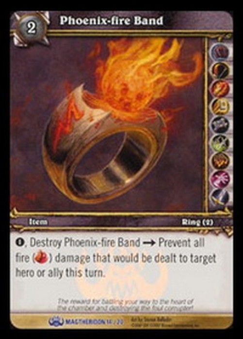 World of Warcraft TCG Phoenix-fire Band