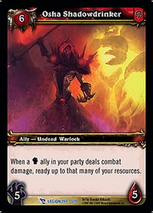 World of Warcraft TCG Osha Shadowdrinker