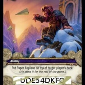 World of Warcraft TCG Paper Airplane