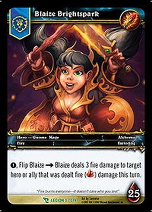 World of Warcraft TCG Blaize Brightspark (V.1)