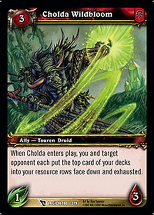 World of Warcraft TCG Cholda Wildbloom