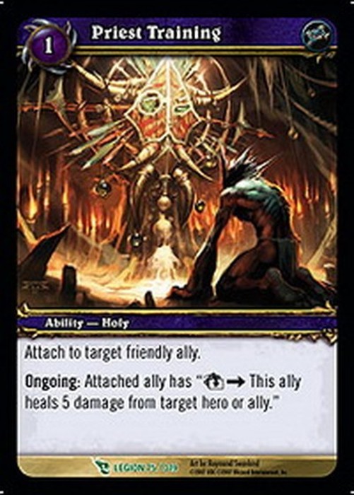 World of Warcraft TCG Priest Training