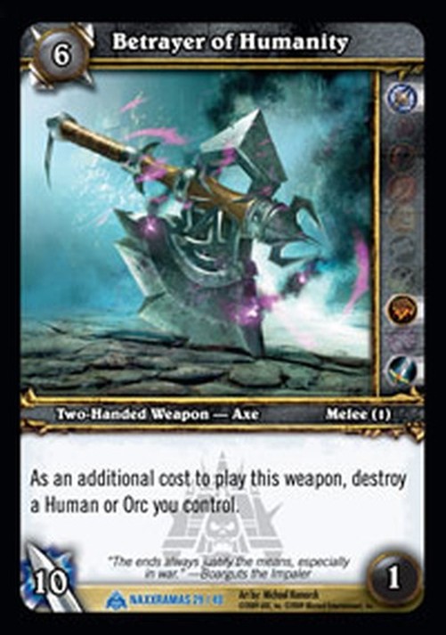 World of Warcraft TCG Betrayer of Humanity