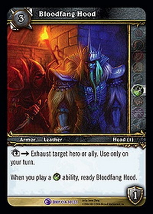 World of Warcraft TCG Bloodfang Hood