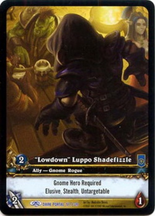World of Warcraft TCG "Lowdown" Luppo Shadefizzle