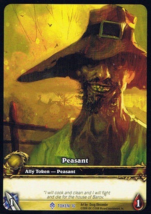 World of Warcraft TCG Peasant Token