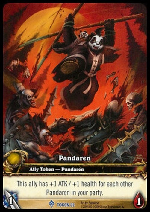 World of Warcraft TCG Pandaren Token